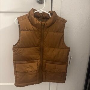 Old Navy Kids Tan Puffer Vest